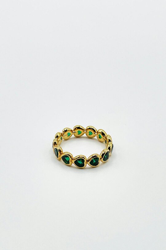 SVNX The Atlas' Ring in Gold and Green