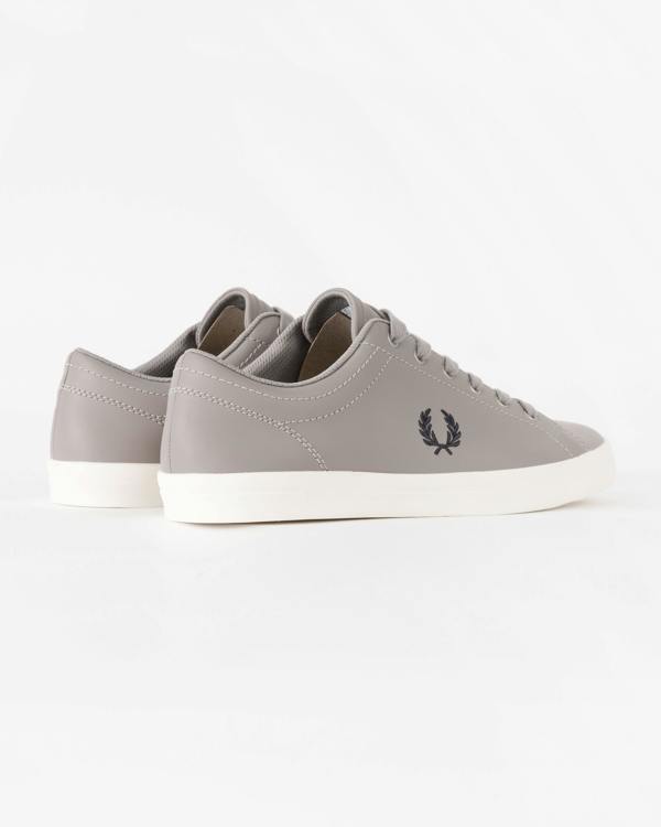 Fred Perry Mens Baseline Leather Trainers - Cloudburst 119 | CHO | Designer Mens Trainers