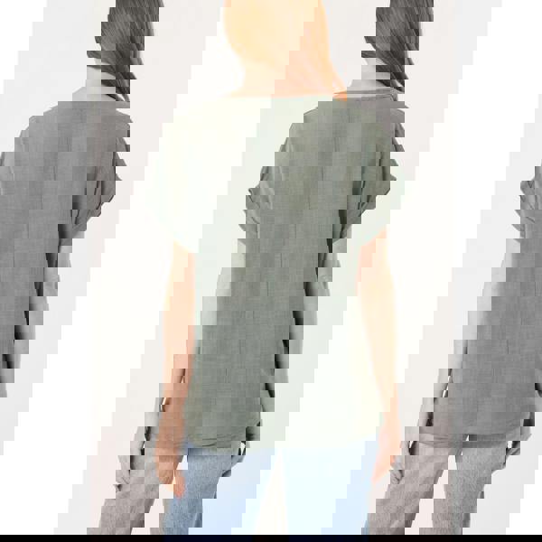 Blue Vanilla Fish Iridescent Print Top