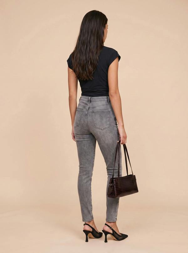Urban Bliss Soft Grey Mom Jean