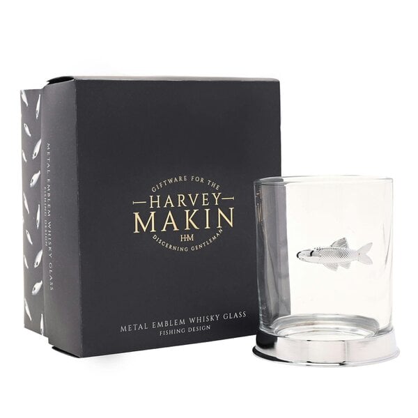 Harvey Makin Whisky Glass - Fishing