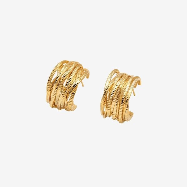 Uchi & Soto Kin Twisted Gold Hoops