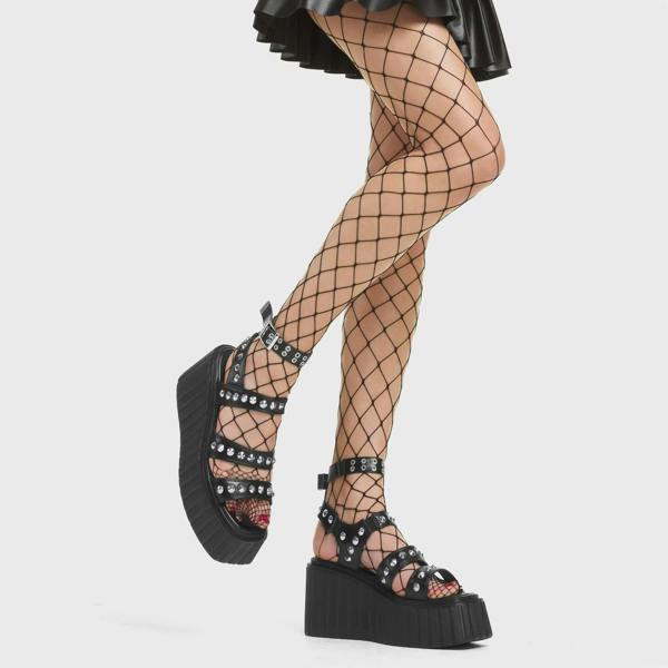 Lamoda Shot In The Dark Black PU Edgy Chunky Modern Urban Boots Statement