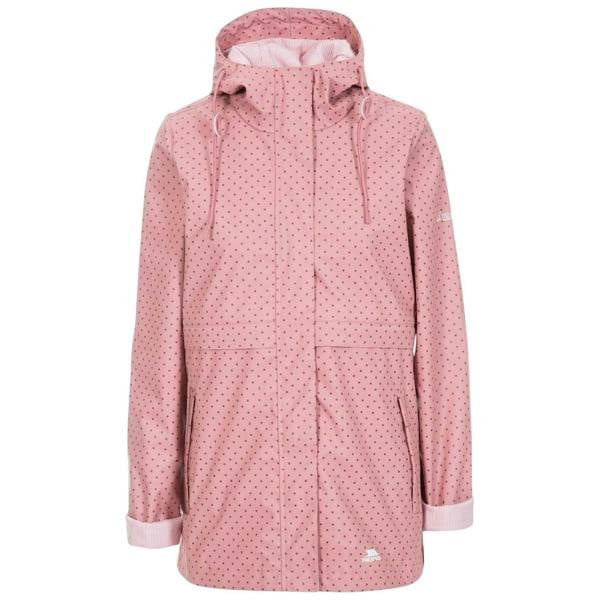 Trespass Womens/Ladies Splosh Hooded Ribbed Cuff Raincoat - Dusty Rose - 