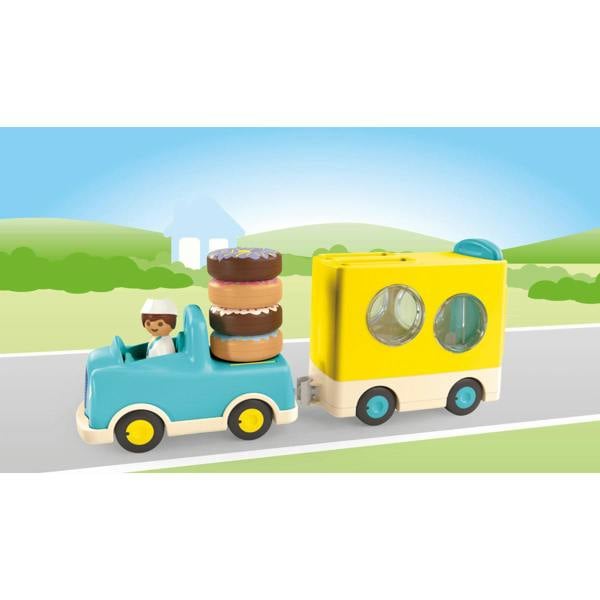 Playmobil JUNIOR: Crazy Donut Truck Stacking & Sorting