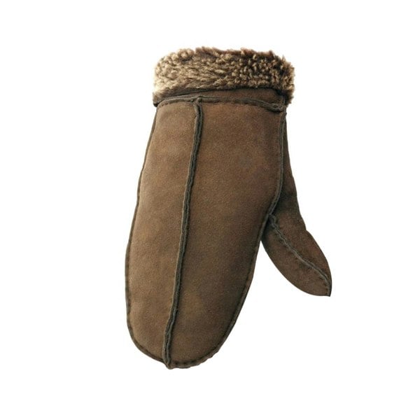 Generic Womens/Ladies Sheepskin Split Seam Mittens - Mixed Autumnal