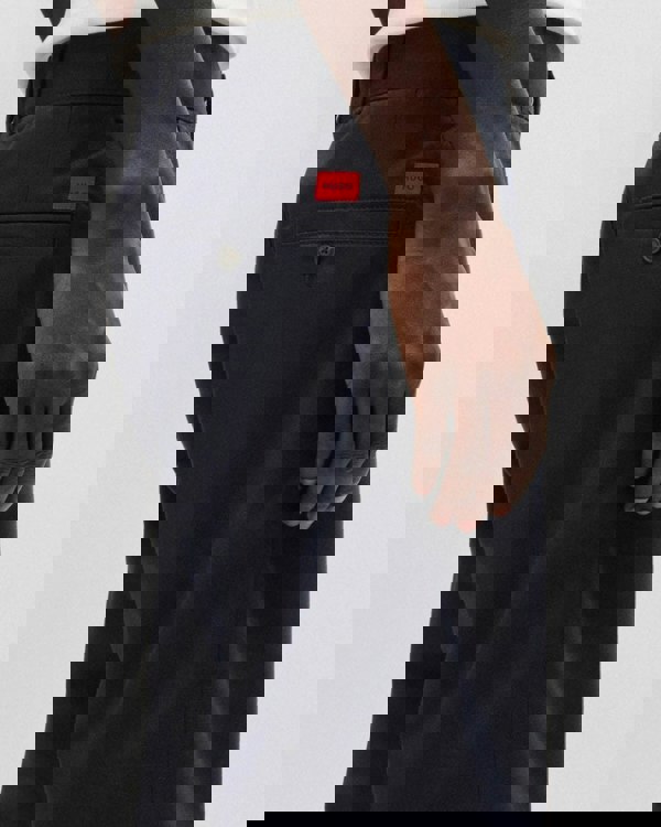 HUGO HUGO Darik241 Mens Regular-Fit Shorts with Slim Leg and Buttoned Pockets