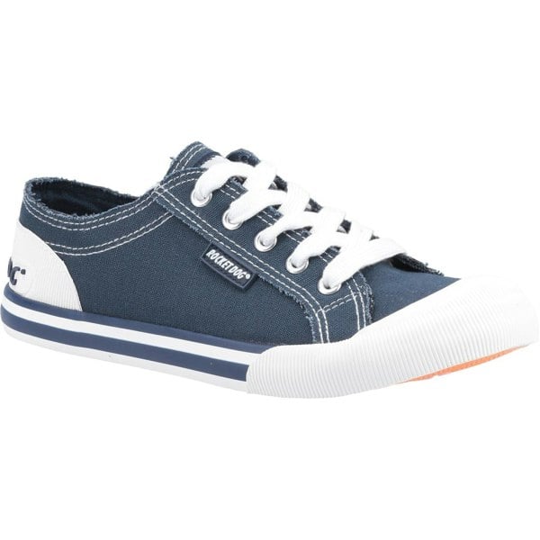 Rocket Dog model Jazzin Plimsoll Female in Navy