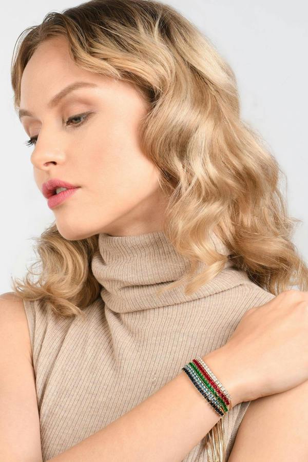 Adjustable Light Blue Bracelet for Women - namana.london
