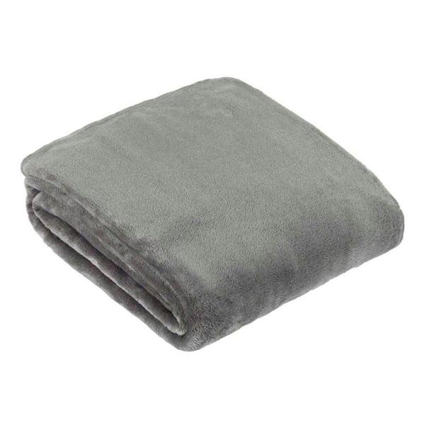 Furn Harrow Fleece Throw - Charcoal - 
