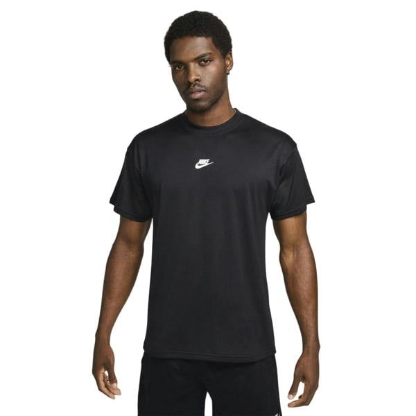 Nike Mens Swoosh Crew Neck Regular T-Shirt - Black - 