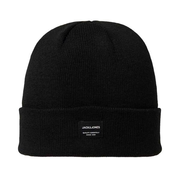Jack And Jones Mens Beanie - Black Print - 