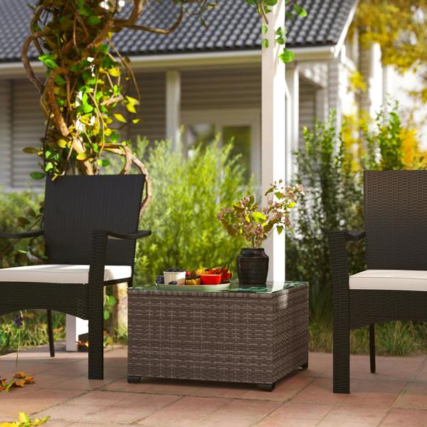 Rattan Side Table