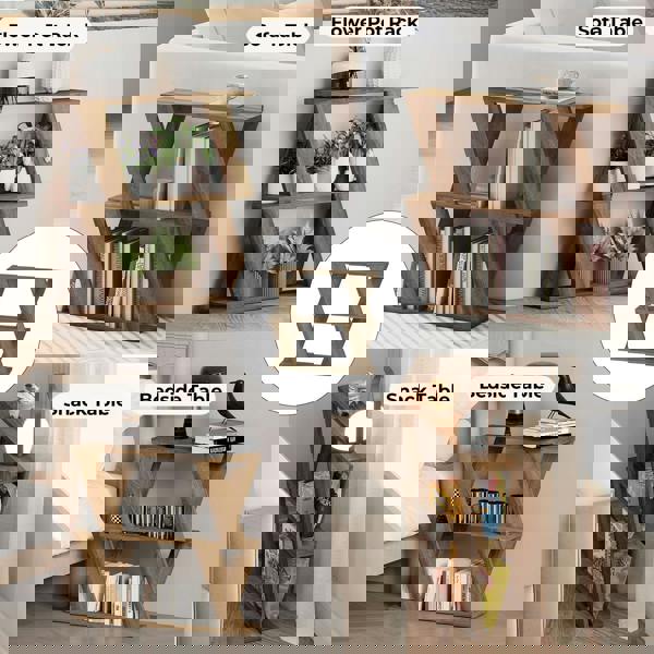 Levede Slim Side Table Modern Sofa End Bedside Table for Living Room Small Space