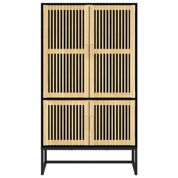 Berkfield Highboard Black 70x35x125 cm Engineered Wood