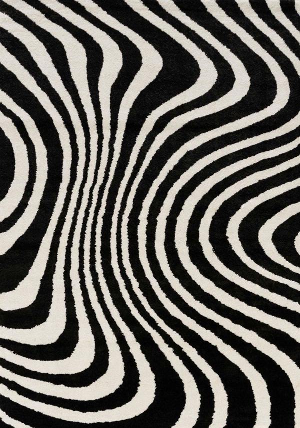 Black and white wavy pattern
