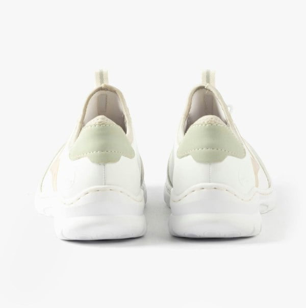 Rieker Womens Elasticated Shoes - White Combination (L32G9-80)