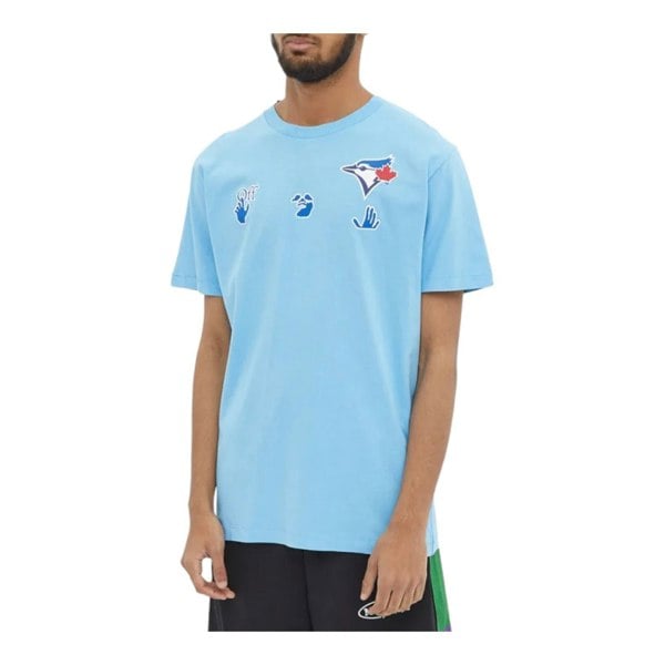 OFF-WHITE X Mlb Toronto Blue Jays T-Shirt Blue - Supplied LuxuryOff-White