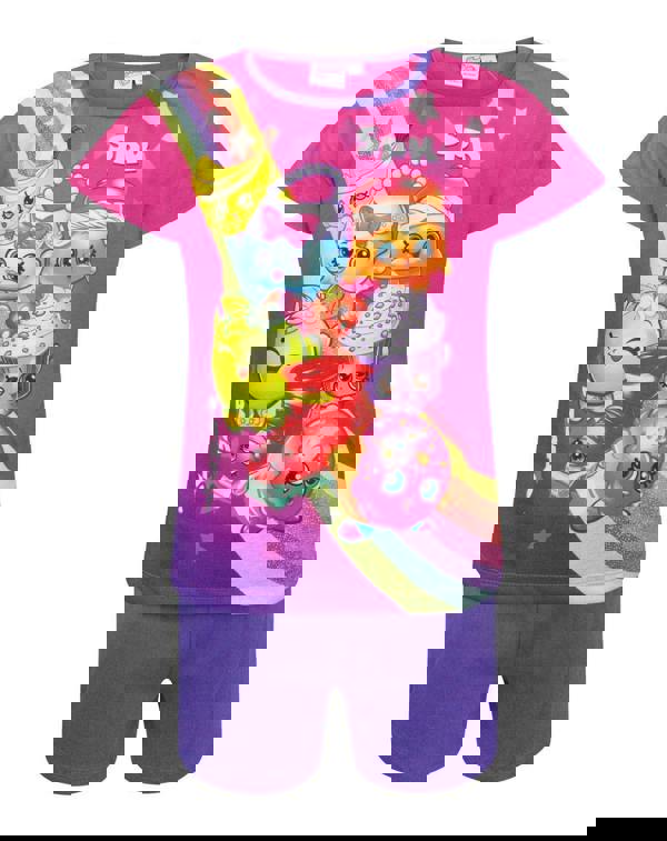 Shopkins Girls Pink Short Sleeve Short Leg Pyjama Set