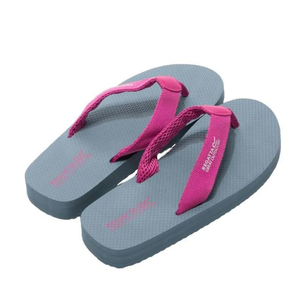 Regatta Womens/Ladies Catarina Flip Flops - Dark Storm/Pink - 
