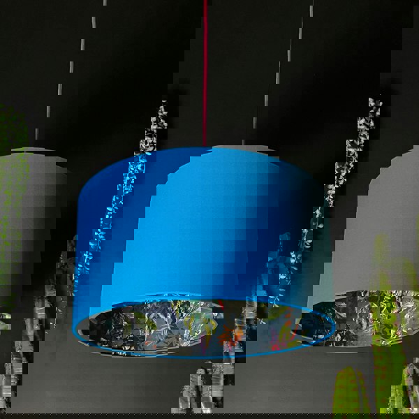 Smoke Deadly Night Shade Silhouette Lampshade in Sapphire. Designed and Handmade by Love Frankie