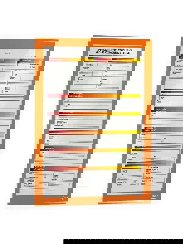 Durable DURAFRAME Self Adhesive Magnetic Signage Frame | 2 Pack | A4 Orange