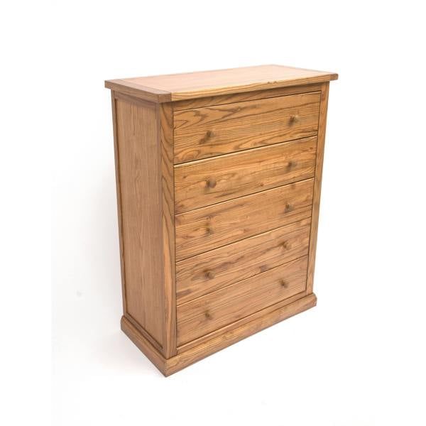 Cabinet Bits Salerno 5 Drawer Chest of Drawers Wood Knob