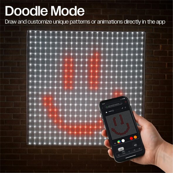 Scotts of Stow Xmas Haus RGB LED Mesh Net Light 18m x 18m 579 Led  Smart Pix App Controlled