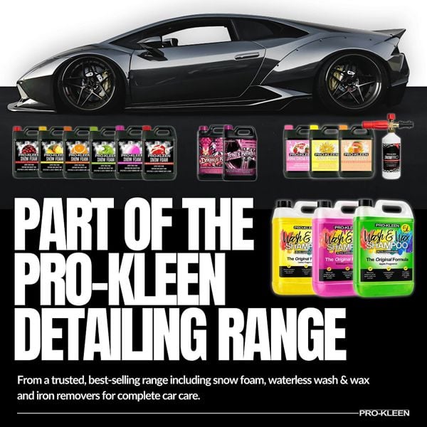 ProKleen Pro-Kleen 10 Litres Carnauba Wash and Wax Shampoo (Apple Fragrance)