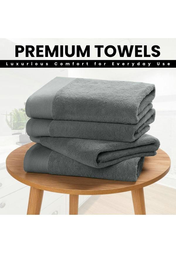 Ezysleep Luxe Collection 4 Piece Egyptian Bathsheet Set
