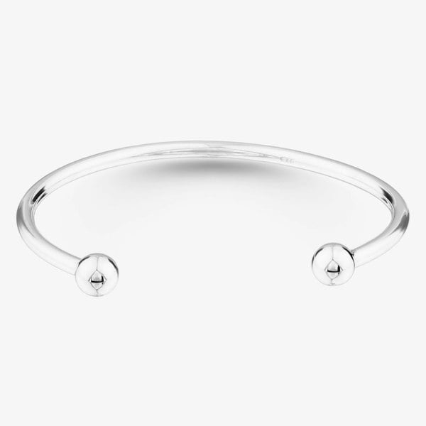 T. H. Baker Childrens Sterling Silver 40x50mm Torque Bangle S8023