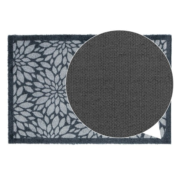 JVL Mega Mat Machine Washable Entrance Runner and Doormat Set, Flowers