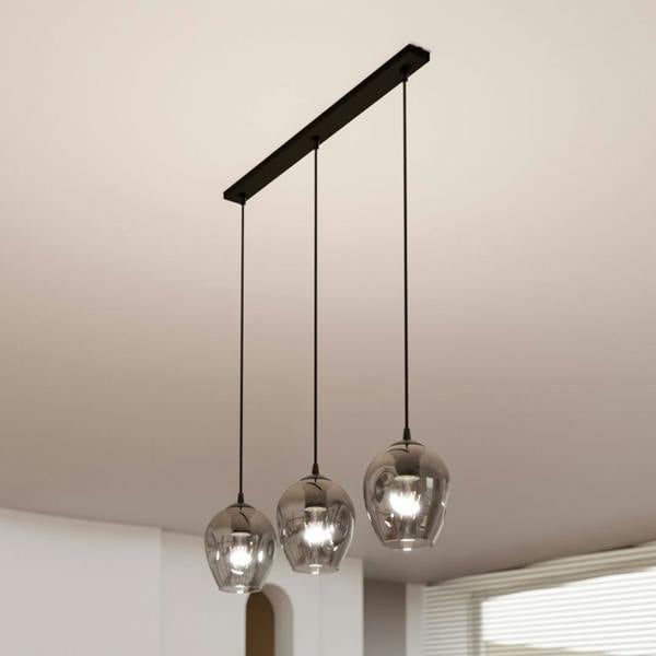 Emibig ISTAR Pendant lamp  3 x E27 Black with Graphite Shade