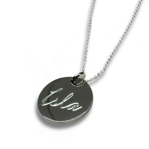 Aye Do Gifts Personalised Script Engraved Name Necklace