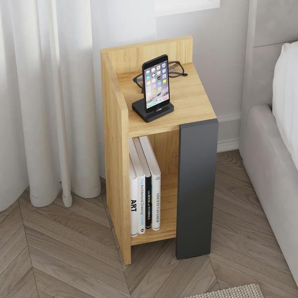 Decortie Elos Modern Bedside Table Left Module Narrow 25cm