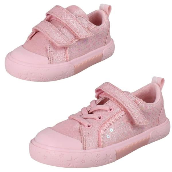 Clarks Girls Clarks Canvas Foxing Gleam