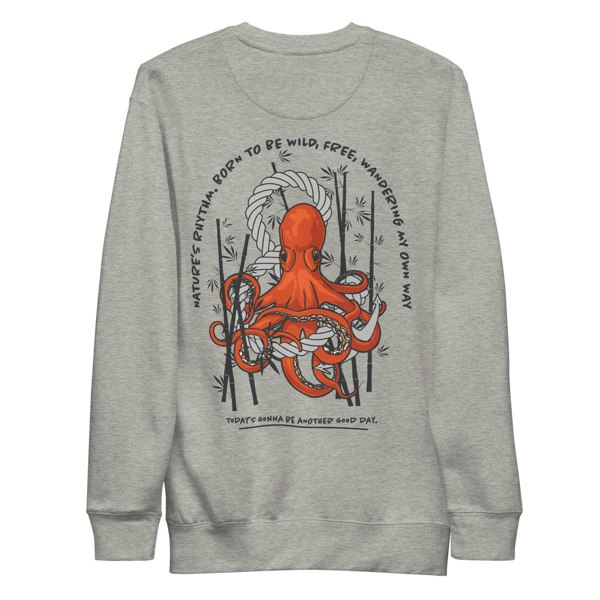 ANCHOR & CREW Octopus Another Good Day Cotton Blend Sweatshirt 