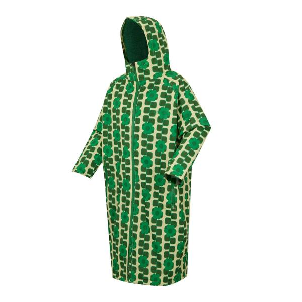 Regatta Unisex Adult Orla Kiely Mini Square Flower Changing Robe - Green - 