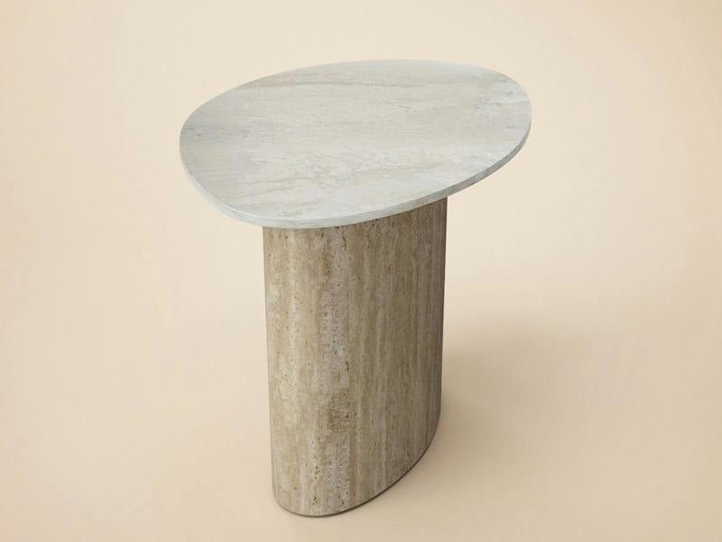 SOLACE+CO Elin Sintered Stone Effect Side Table