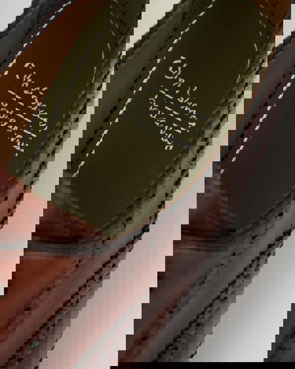 insole of Oliver Sweeney Hunstanton Hand Antiqued Calf Leather Mens Oxford Shoes in Cognac