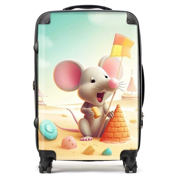 Warren Reed A Mouse On A Beach Holiday Suitcase