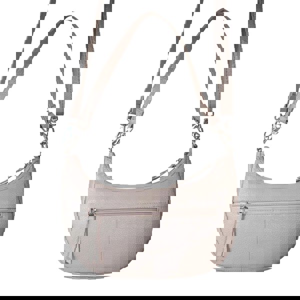 Real Hide Bags 'Wonder Weave' Nude Pink Real Leather Woven Designer Shoulder Crossbody Bag