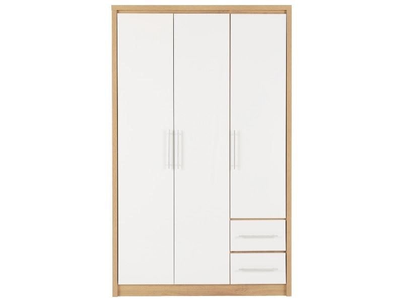 Seconique Seville 3 Door 2 Drawer Triple Wardrobe
