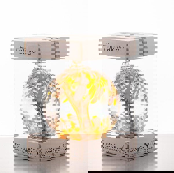 10cm Spirit Ball - Thank You - Pastel Gold