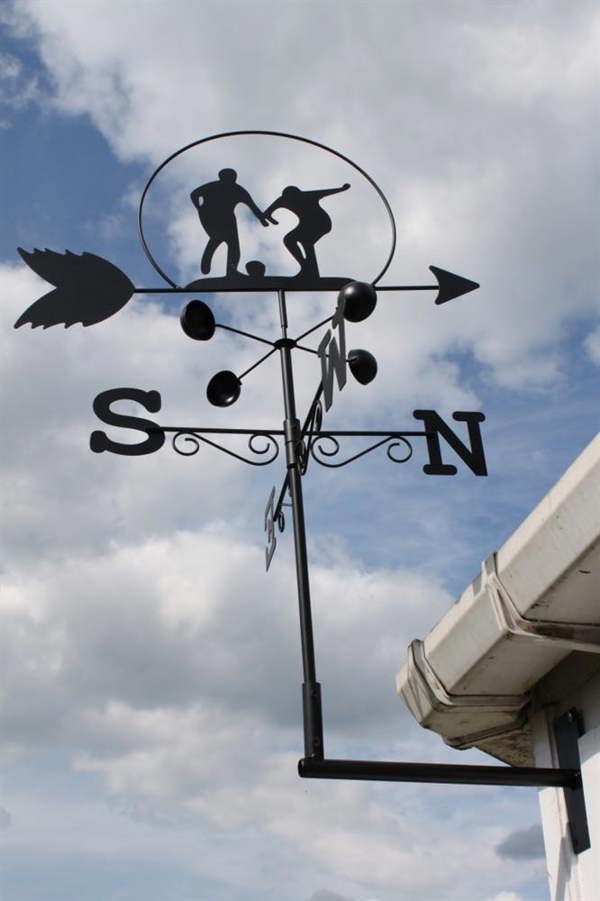 Footballer Weathervane