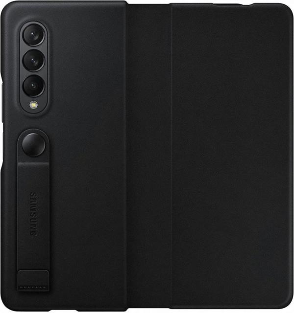 Samsung Galaxy Z Fold 3 Leather Flip Cover Black - EF-FF926LBEGWW
