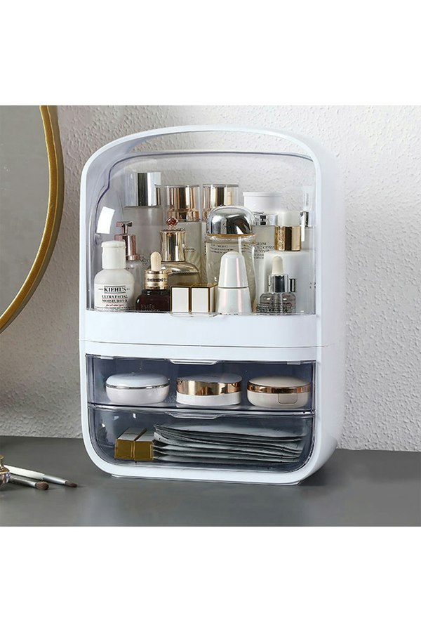 Living and Home 40CM Modern Dustproof Storage Box Portable Dressing Case