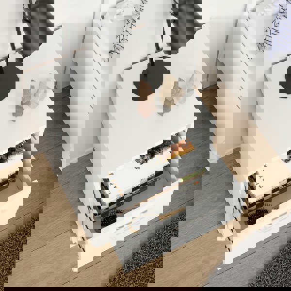 Furniture To Go Sofia Nightstand 2 Drawers White