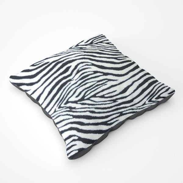 Warren Reed Zebra Texture Pattern Floor Cushion