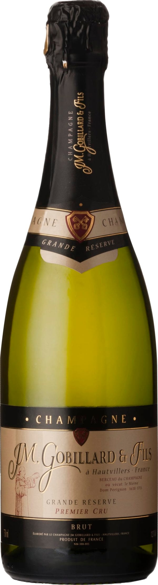 Gobillard Champagne Brut Grande Reserve 1er Cru&nbsp;Half Bottle 37.5cl NV